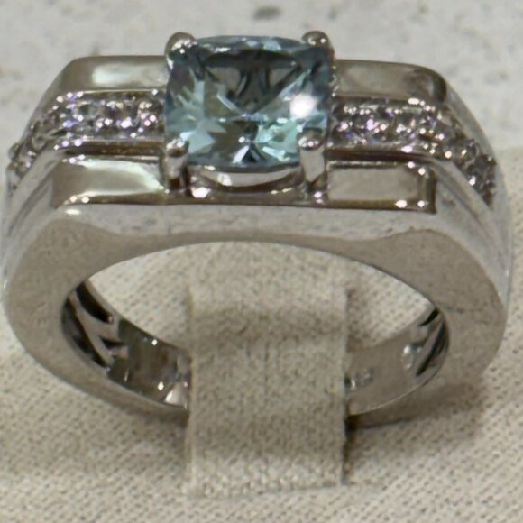 Karis 925 Sterling Silver Blue Topaz STS Ring - Picture 15 of 15
